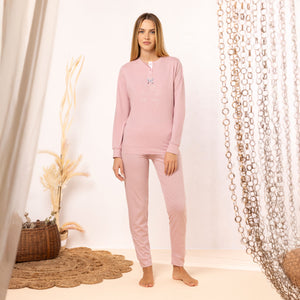Pigiama Donna in 100% Cotone Fantasia cuoricini Irge MIL2321