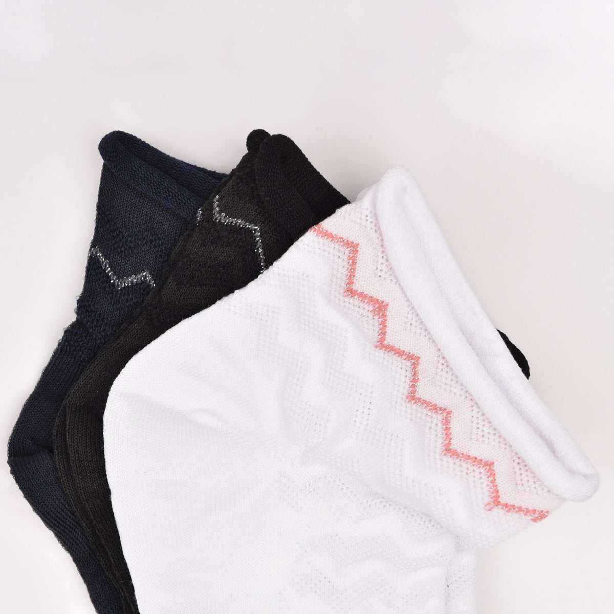 Calzini donna senza elastico charro Monia 69 var D lavorate cotone 3 paia