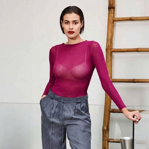 Maglia in Cashmere con Scollo Leggermente a Barca MySublyme 1412