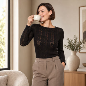 Maglia donna manica lunga cashmere Mysublime 1469