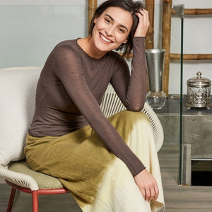 Maglia in Cashmere con Scollo Leggermente a Barca MySublyme 1412