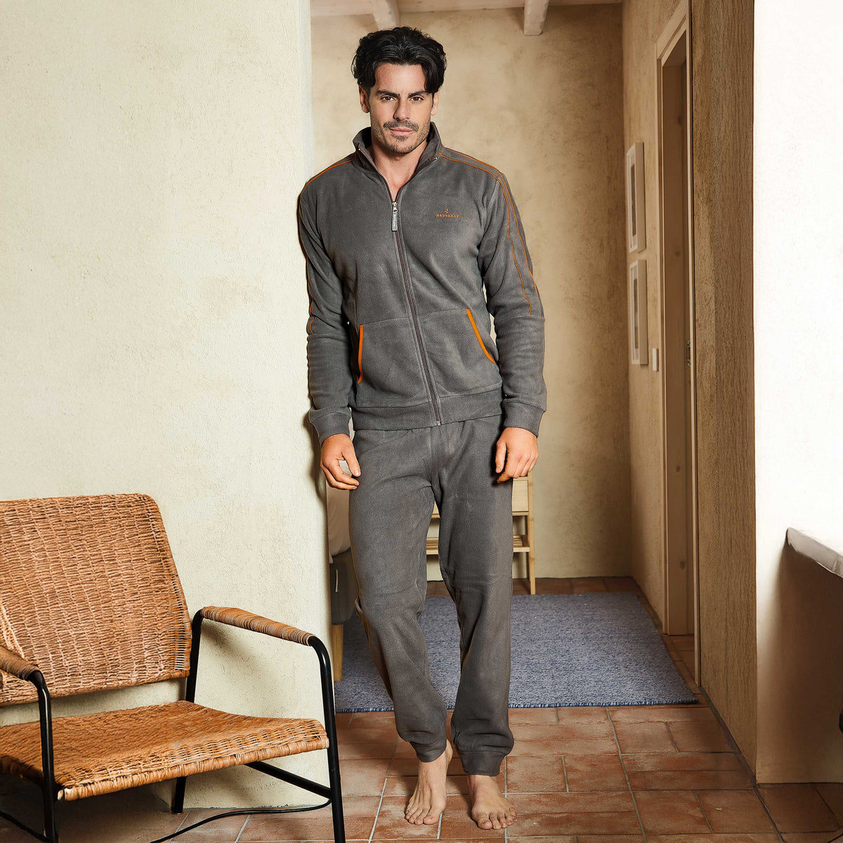 Pigiama in caldo polar fleece giacca con zip Navigare 141731