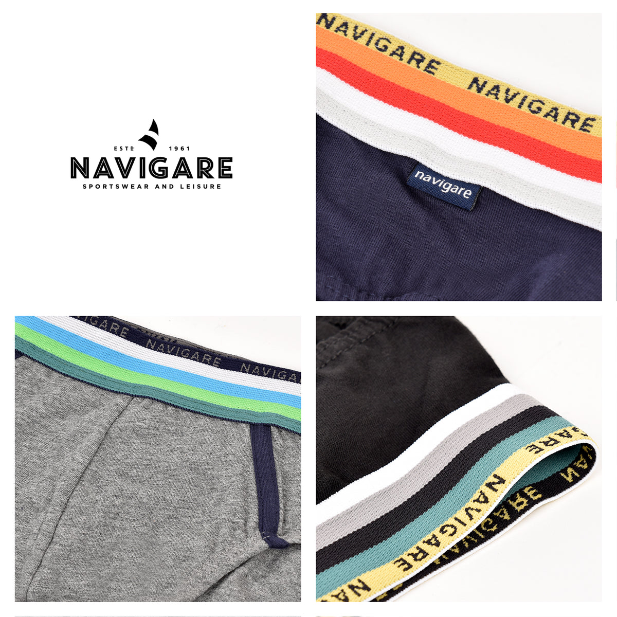 Slip Navigare Uomo B21213Z 3 pezzi elastico logato