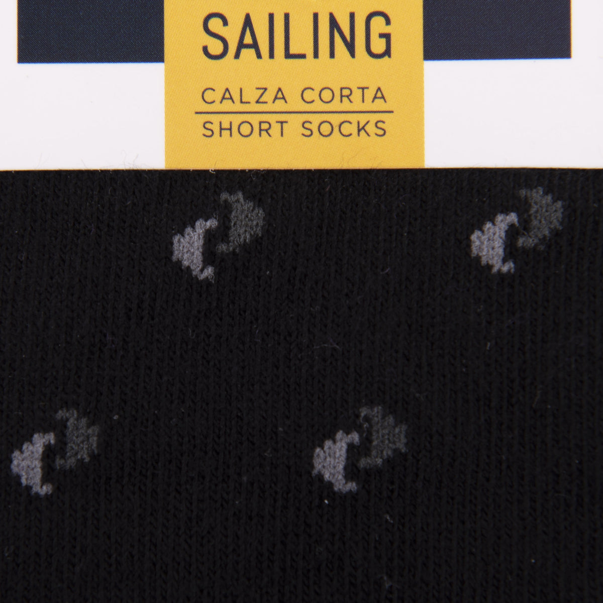 Calze corte uomo caldo cotone Navigare B2MS207 nero fantasia 3 pz