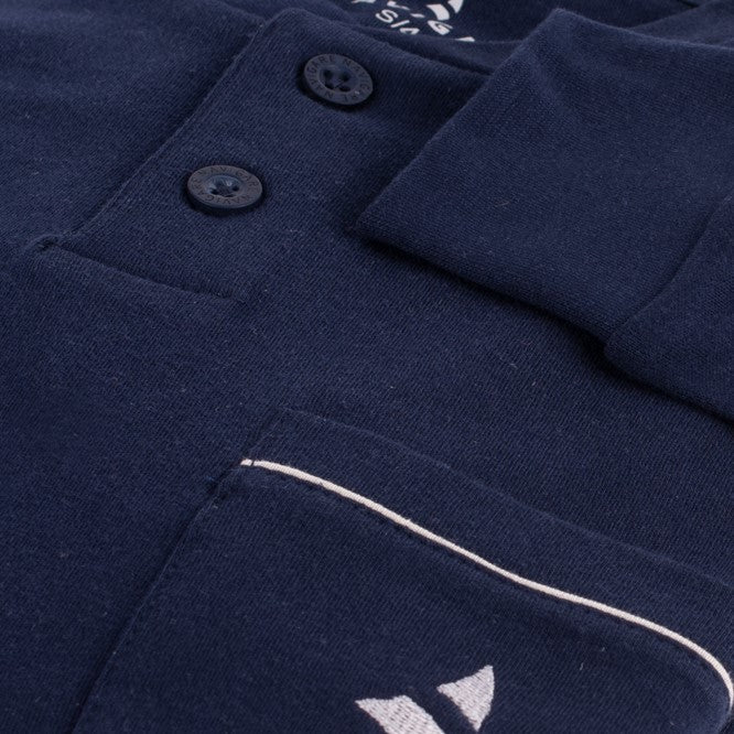 Pigiama uomo Navigare caldo cotone 14258 invernale navy