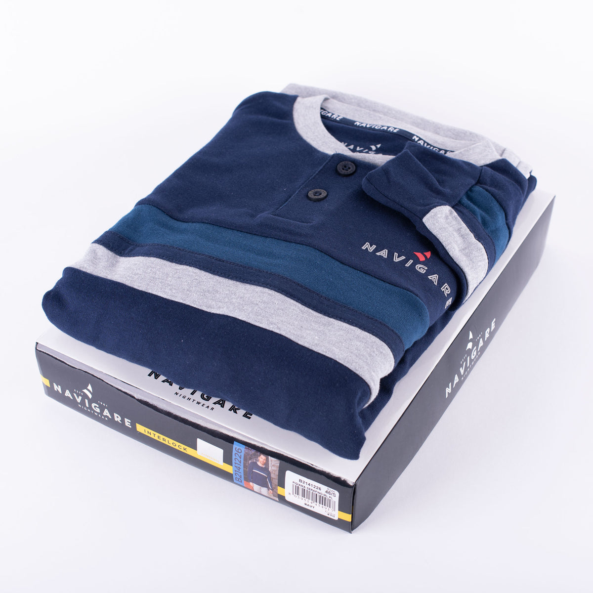 Pigiama uomo Navigare caldo cotone navy 2141226