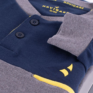 Pigiama uomo Navigare invernale caldo cotone 2141232 grigio