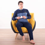 Pigiama uomo Navigare invernale caldo cotone 2141232 jeans