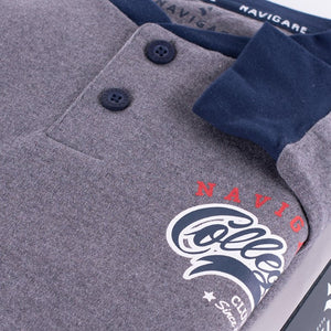 Pigiama uomo Navigare caldo cotone invernale 2141241 grigio
