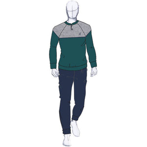Pigiama Uomo pile Navigare 2141264 invernale bicolore grigio