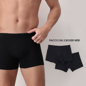 Boxer uomo Cagi 1822 in cotone Elasticizzato Goal Bipack 2pz