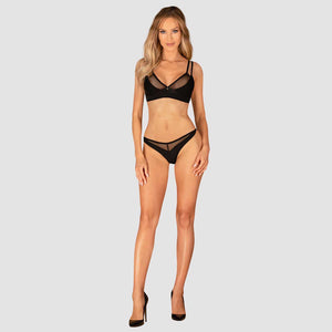 Coordinato con rete reggiseno + perizoma Obsessive Nesari