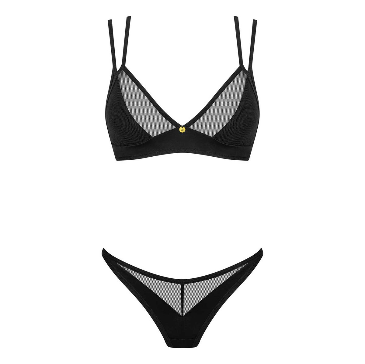 Coordinato con rete reggiseno + perizoma Obsessive Nesari