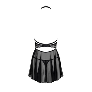 Sexy babydoll + perizoma Obsessive Nettsy seno scoperto 2 pz