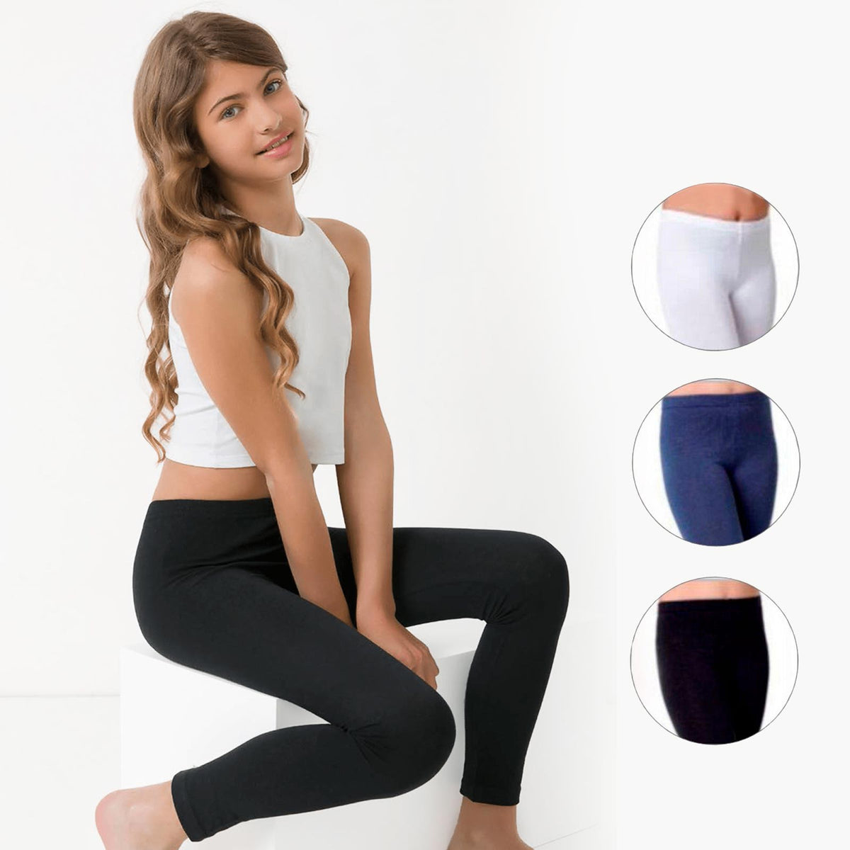 Leggings bambina Jadea 261 lungo cotone elasticizzato