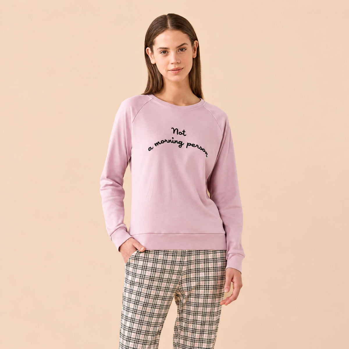 Pigiama donna interno leggermente felpato Noidinotte FA9787