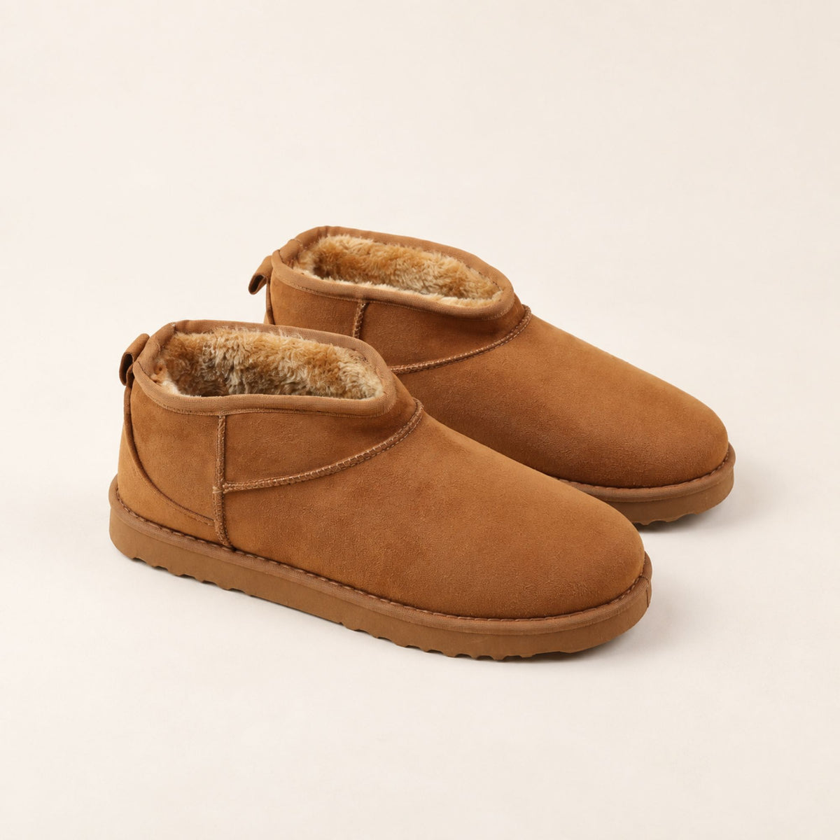 Stivaletti donna in suede ed eco pelliccia Noidinotte PF3349