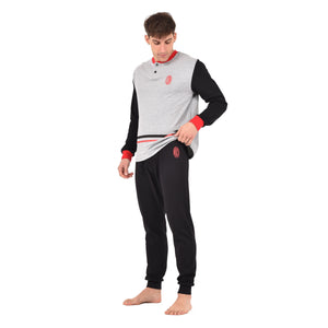 Pigiama uomo AC Milan in caldo cotone T10 1015