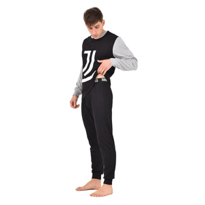 Pigiama uomo serafino Juventus in caldo cotone T10 1035