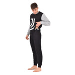Pigiama uomo serafino Juventus in caldo cotone T10 1035