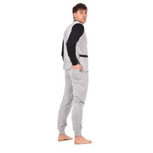 Pigiama uomo serafino Juventus in caldo cotone T10 1035