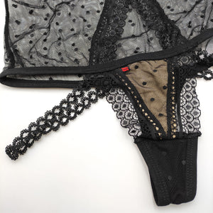 Body sexy Obsessive articolo 876-TED-1 trasparente pois