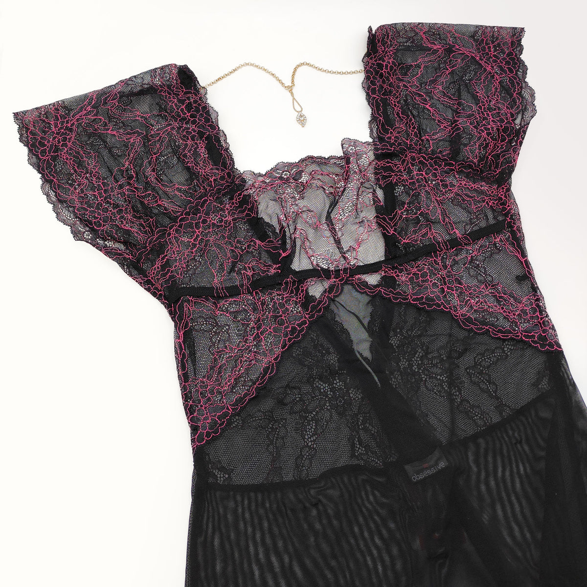 Sexy abito Obsessive sedusia chemise e thong con gioiello
