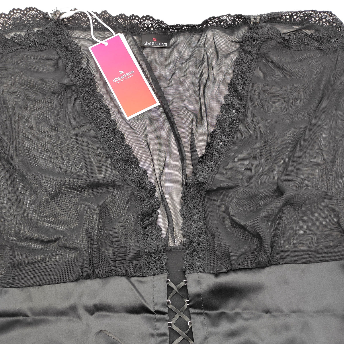 Sexy coordinato babydoll + brasiliana Obsessive 868-BAB-1