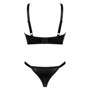Set reggiseno con ferretto + perizoma ecopelle Obsessive Armares
