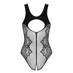 Sexy Crotchless teddy a rete lavorata Obsessive B335