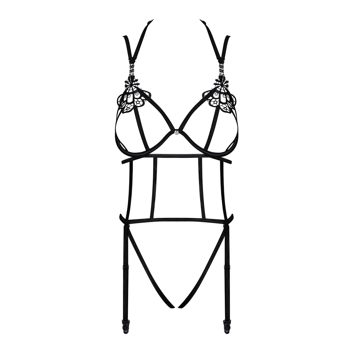 Body con ferretto aperto teddy crotchless Badossa Obsessive