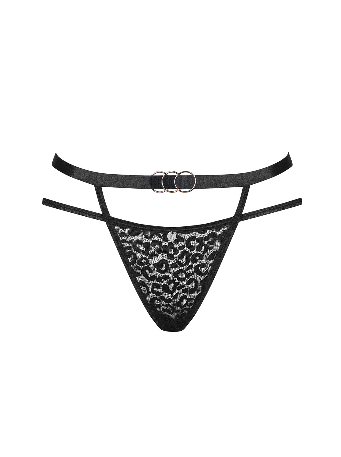 Sexy slip animalier con cinghie Obsessive Bagirela panties