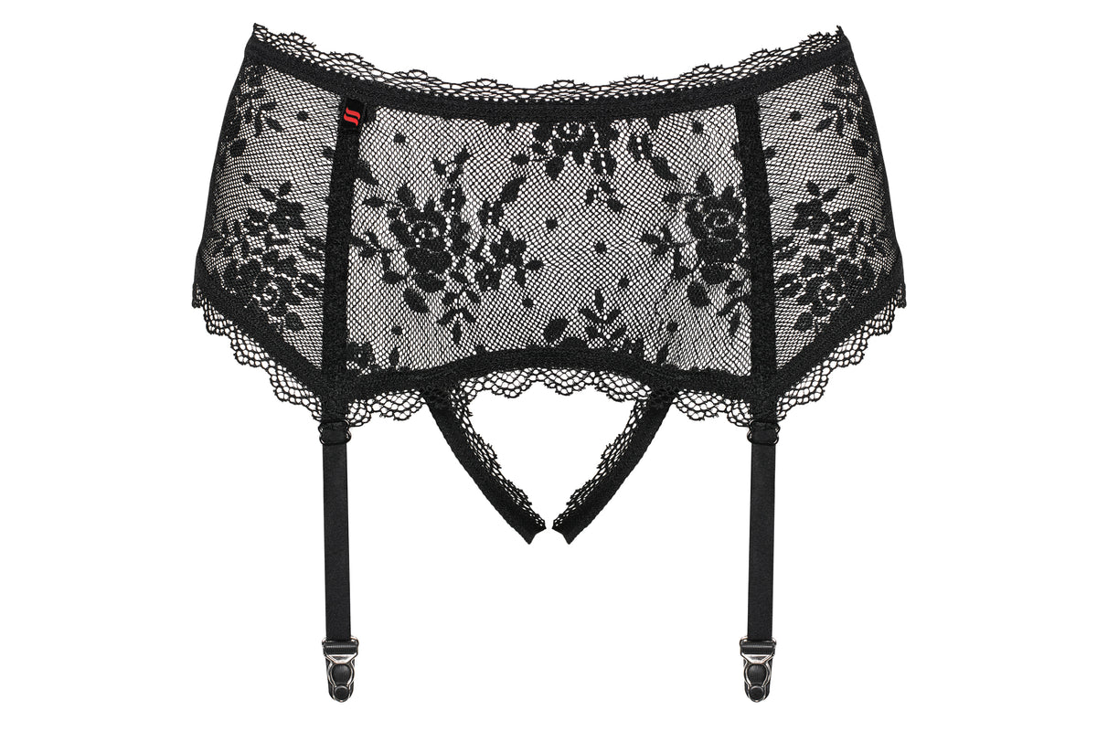 Sexy reggicalze cavallo e retro aperto Obsessive Behindy garter belt