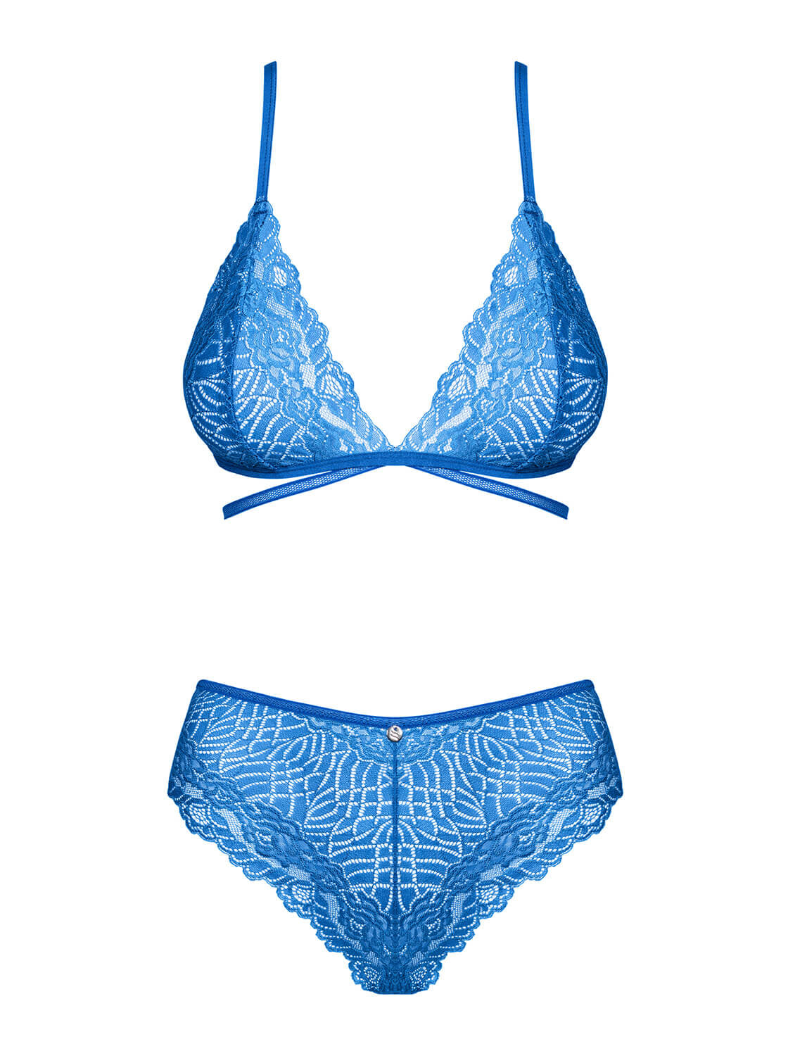 Sensuale set coordinato blu Obsessive Bluellia 2-pcs set