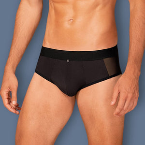 Slip uomo nero microfibra intimo sexy Boldero briefs Obsessive
