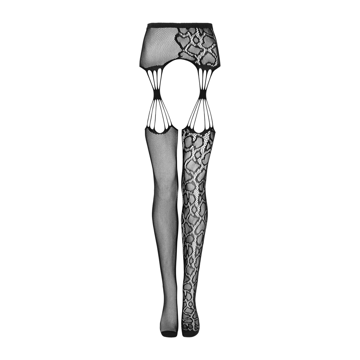 Garter stockings collant reggicalza a rete Obsessive S821