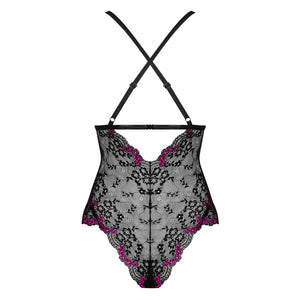 Body sexy pizzo e microfibra Obsessive Vanessme teddy