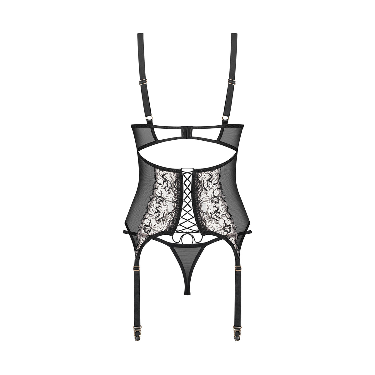 Coordinato corsetto + perizoma Obsessive Vila Blanes corset & thong