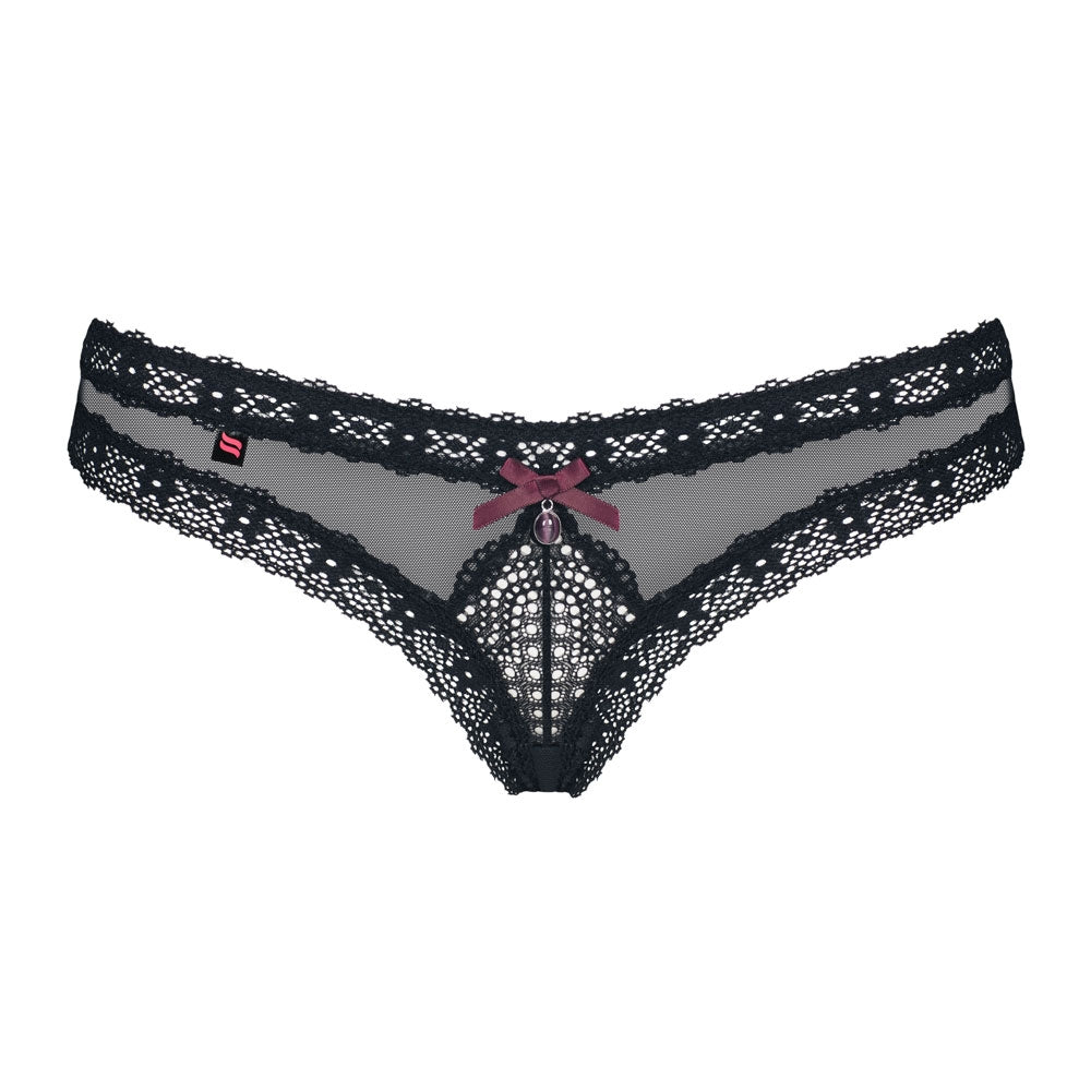 Sexy slip panty Obsessive 820-pan-1 nero in pizzo