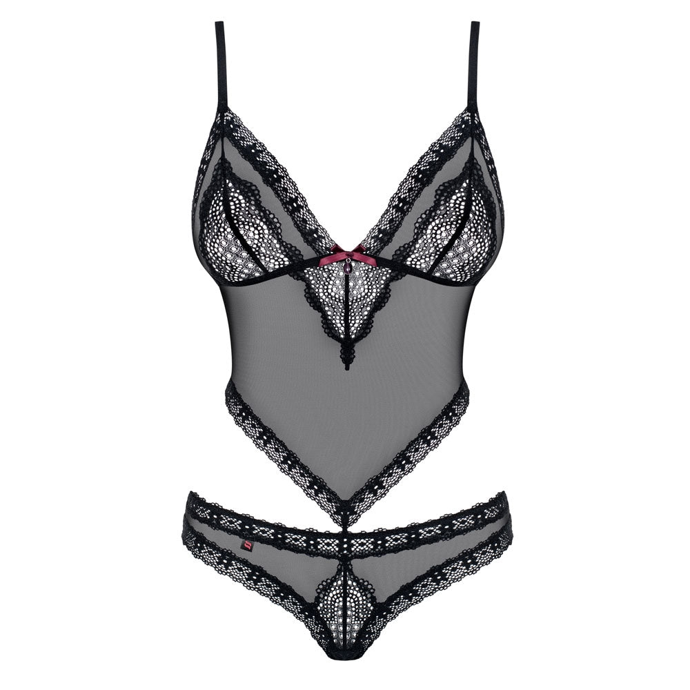 Sexy completino intimo hot Obsessive 820-ted-1 nero