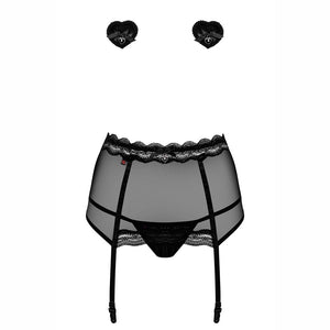 Coordinato intimo sexy hot Obsessive 839 sea 1 nero