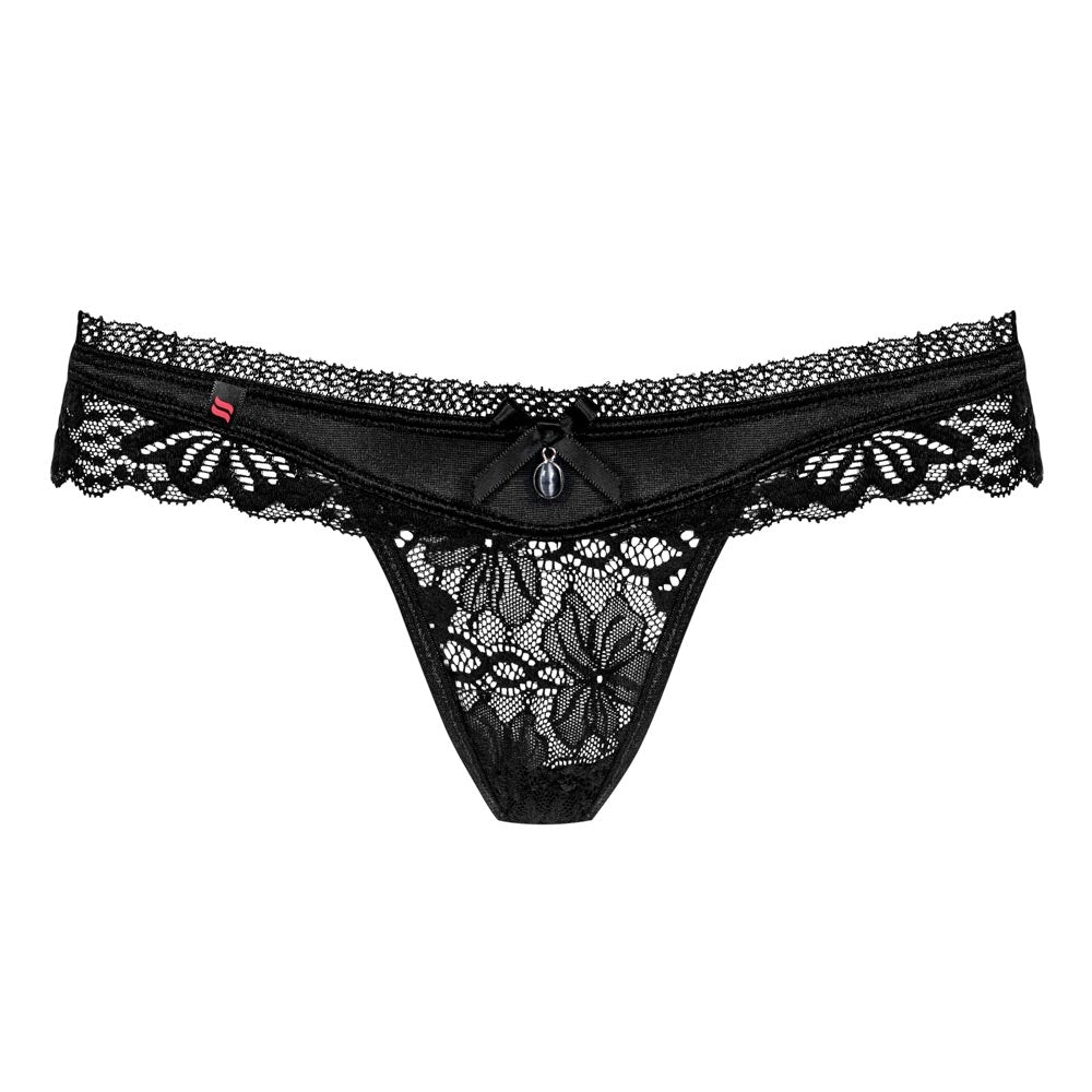 Perizoma sexy Obsessive 846-tho-1 nero pendente