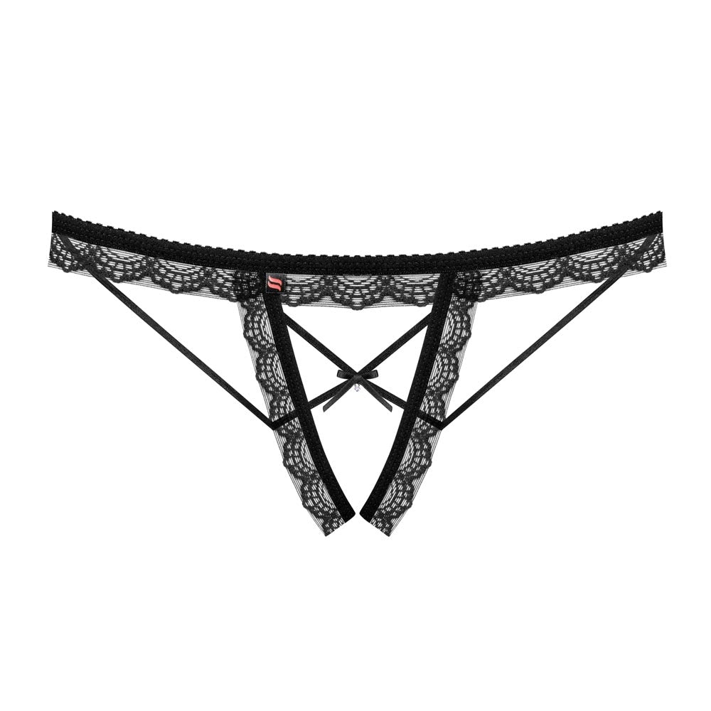 Sexy perizoma Obsessive 865-thc-1 cavallo aperto nero