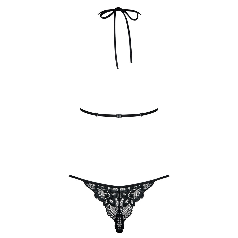 Sexy completino intimo hot Obsessive Idillia teddy nero