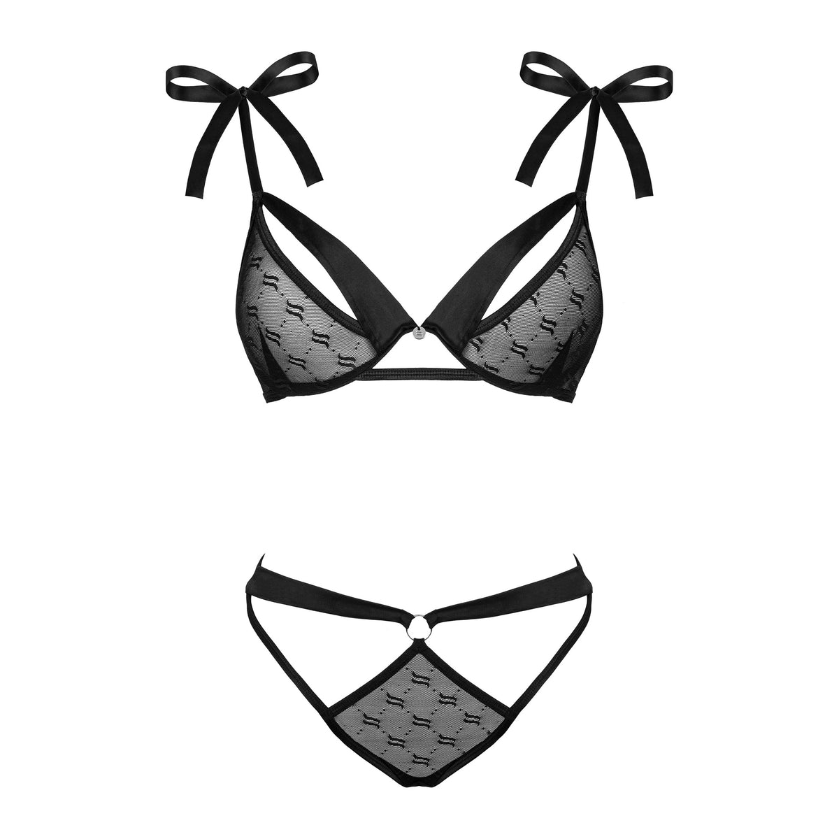 Completino intimo sexy con ferretto Obsessive Obsessivia 2 pcs