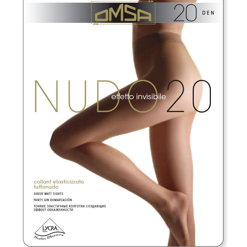 Collant Omsa Nudo 20 den velato corpino tuttonudo