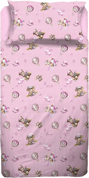 Completo Letto Singolo 100% cotone Jolly Teddy