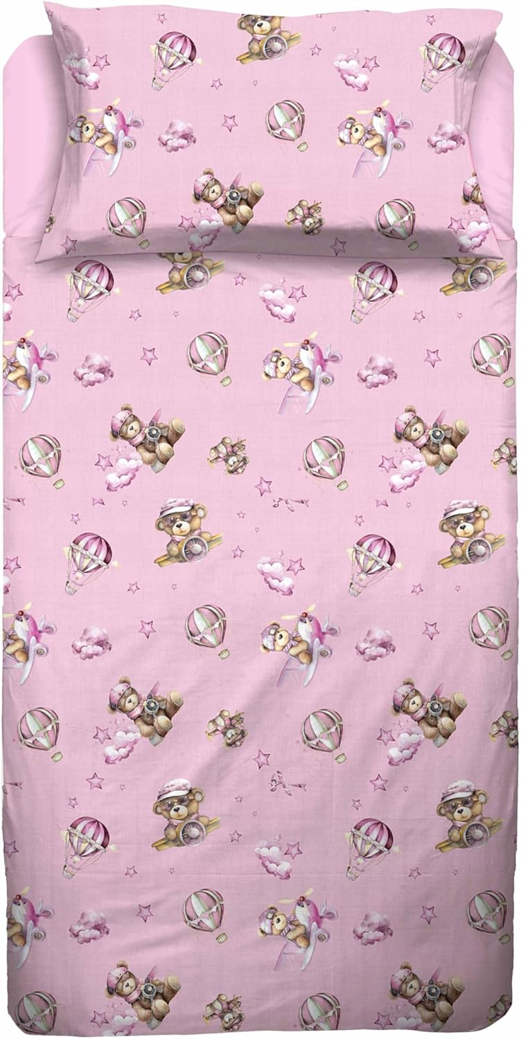 Completo Letto Singolo 100% cotone Jolly Teddy