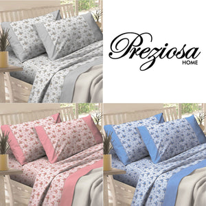 Completo letto lenzuola flanella Preziosa Soffice D24