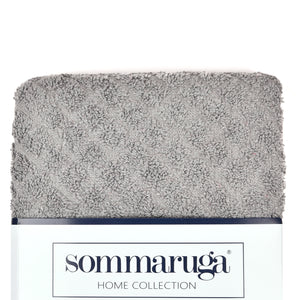 Set asciugamani visto + ospite sommaruga Jacquard 550gsm grigio